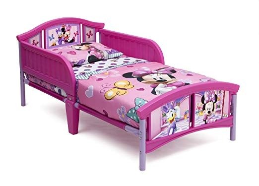 Plastic Toddler Bed, Disney Minnie Mouse