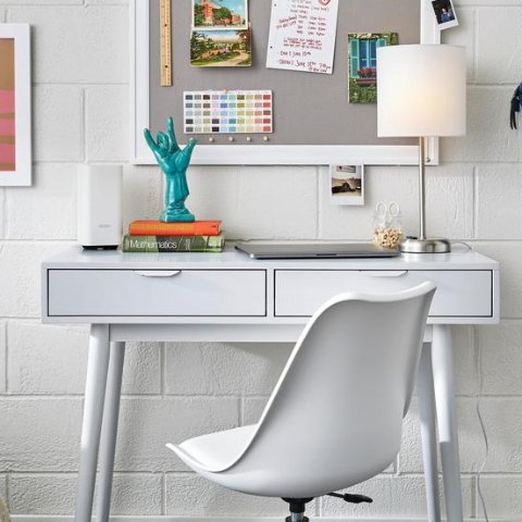 The Home Depot American Style Furniture, Amerlin White Wood Vanity Desktop