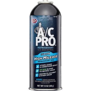 A/C Pro High Mileage Auto Air Conditioner Refrigerant, 134A, 12oz