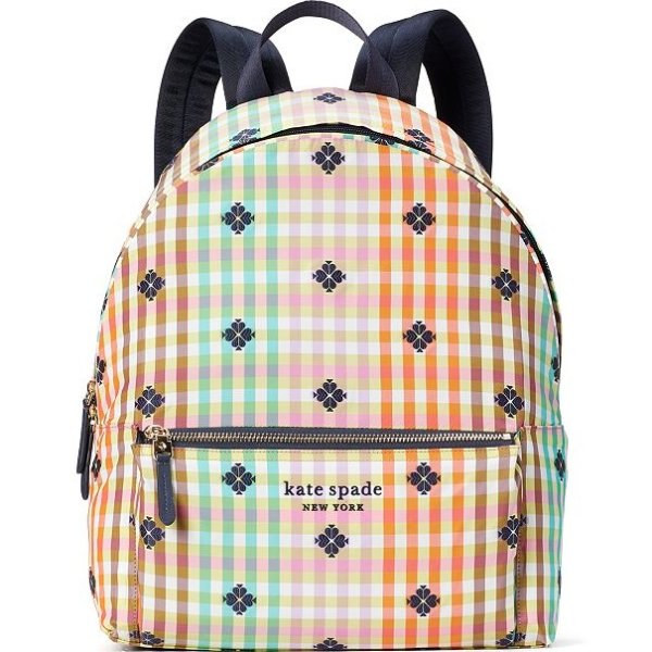 The Bella Plaid City Backpack