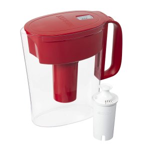 Brita Metro Pitcher with 1 Filter, 5 Cup, Red