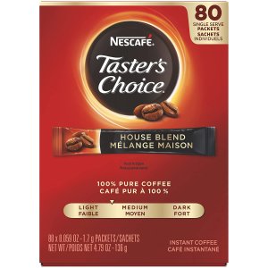 Nescafe Taster's Choice 招牌速溶咖啡粉 共80条