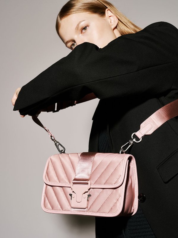 Pink The Anniversary Series: Sonia Recycled Nylon Padded Bag | CHARLES &amp; KEITH