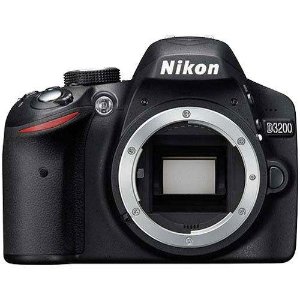 尼康Nikon D3200 24.2 MP 1080p DX-format 数码单反机身（厂家翻新）