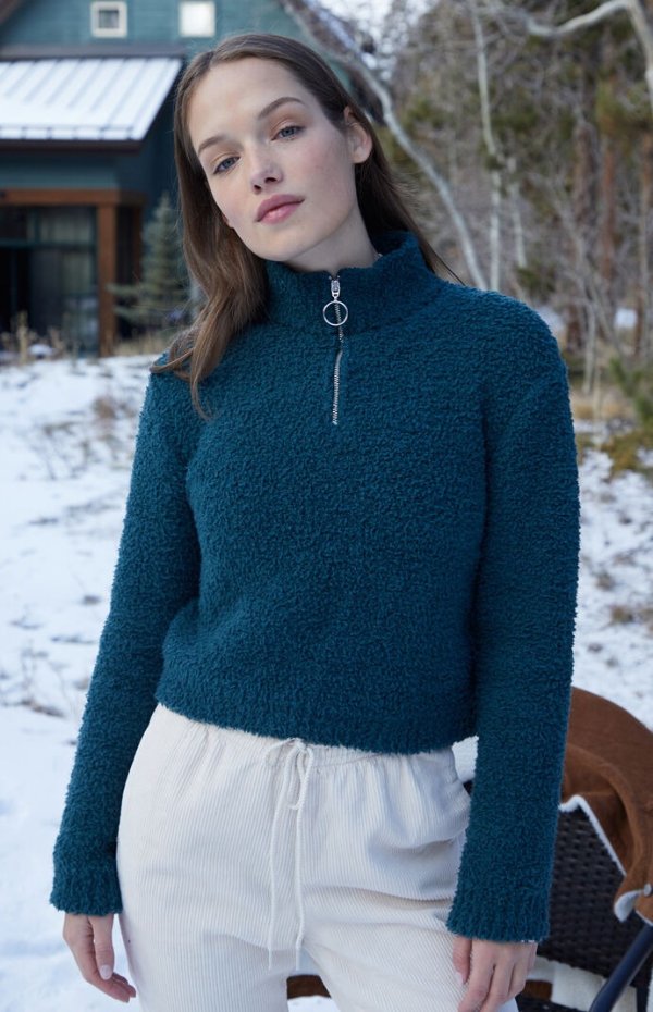 Oscar Long Sleeve Half-Zip Sweater