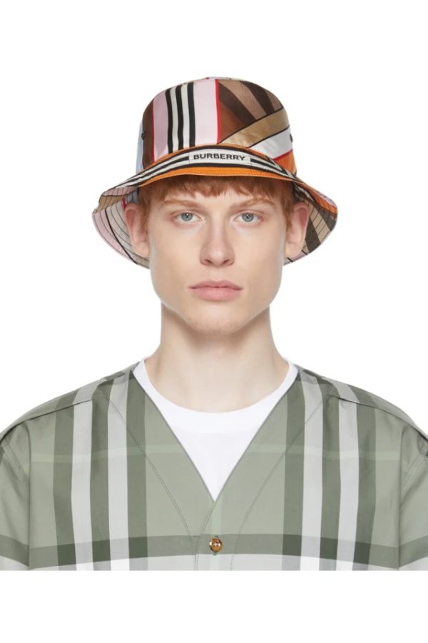 Multicolor Stripe Bucket Hat