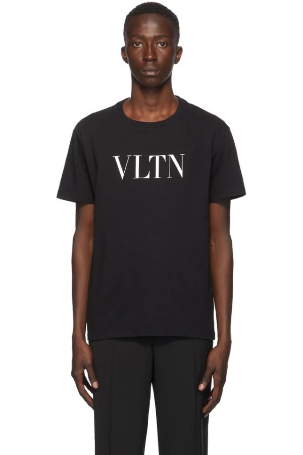 Black & White 'VLTN' T-Shirt