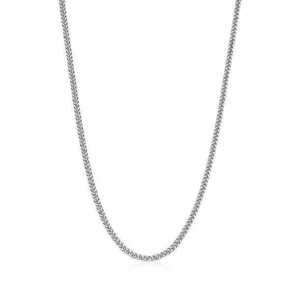 Machinery Chain 18K White Gold Necklace - 10346N | Chow Sang Sang Jewellery