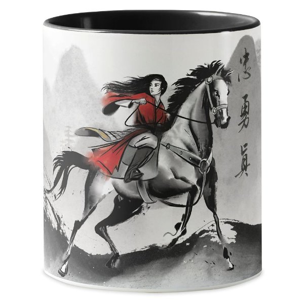 Mulan Riding Black Wind Watercolor Mug – Live Action Film – Customized | shopDisney