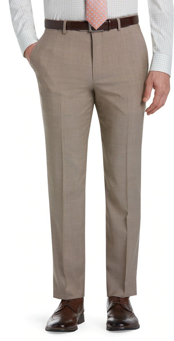 Signature Collection Tailored Fit Flat Front Dress Pants
