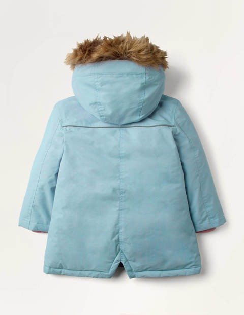 Cosy Waterproof Parka - Soft Bluebell | Boden US