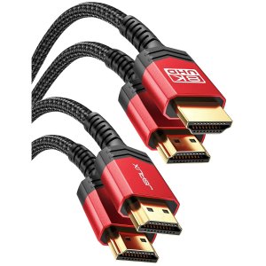 JSAUX 48Gbps 8K HDMI2.1 Cables 2 Pack 10ft