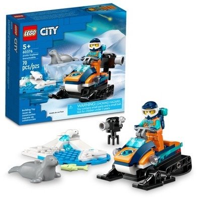 City Arctic Explorer Snowmobile Building Toy Set 60376