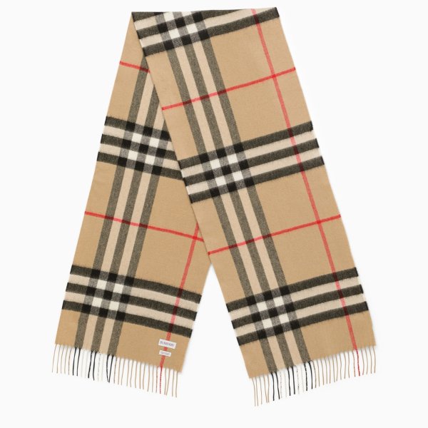 Cashmere scarf with Check motif | TheDoubleF