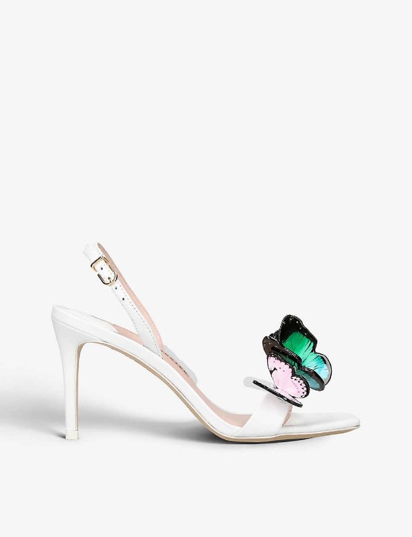 Vanessa butterfly-embellished heeled sandals