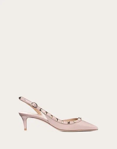 Rockstud Patent Leather Slingback Pump 50 mm for Woman | Valentino Online Boutique