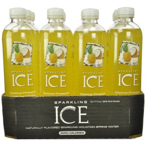 TalkingRain Sparkling ICE Coconut Pineapple, 17-Ounce Bottles (Pack of 12)