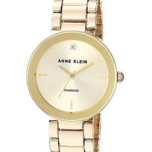 Anne Klein Women's AK/1362 Diamond-Accented Bracelet Watch