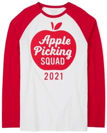 Unisex Adult Matching Family Long Sleeve Apple Picking Graphic Tee | The Children's Place