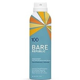 Bare Republic Clearscreen Sunscreen SPF 100 Sunblock Spray