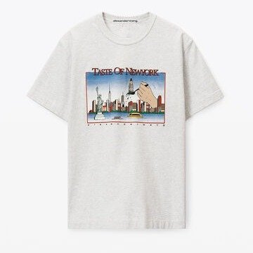 NY SKYLINE GRAPHIC TEE IN COMPACT JERSEY