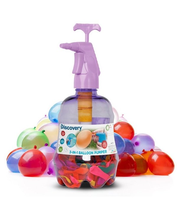 3-in-1 Balloon Pumper with Multicolor Water Balloons Set