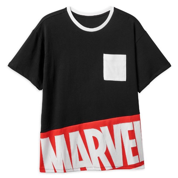 Marvel Logo Ringer Fashion T-Shirt for Adults | shopDisney