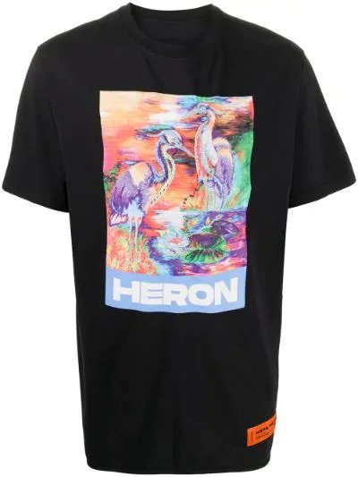 crew neck heron print T-shirt | Heron Preston | Eraldo.com