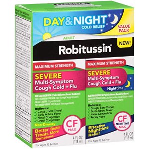Robitussin Severe Cold & Flu Day/Night 4 fl oz, 2 ct