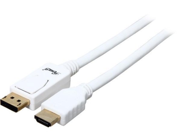 Rosewill RCDC-14009 - 3-Foot White DisplayPort to HDMI - Newegg.com
