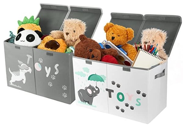 Hula Home Kids Toy Storage Box (2pc) Large