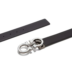 Reversible and Adjustable Gancini belt - Belts - Men - Salvatore Ferragamo US