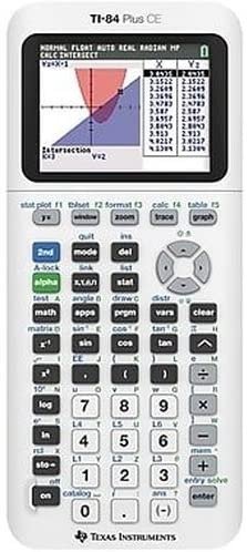 TI-84 Plus CE Color Graphing Calculator, Bright White