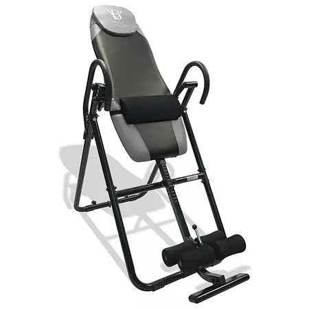 Body Vision IT9825 Premium Inversion Table with Adjustable Head Pillow & Lumbar Support Pad - Sam's Club