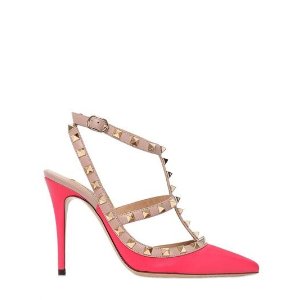 Valentino 100MM 铆钉高跟鞋