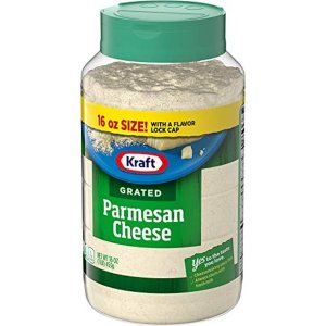 Kraft Grated Parmesan Cheese (16oz Canister, Pack of 3)