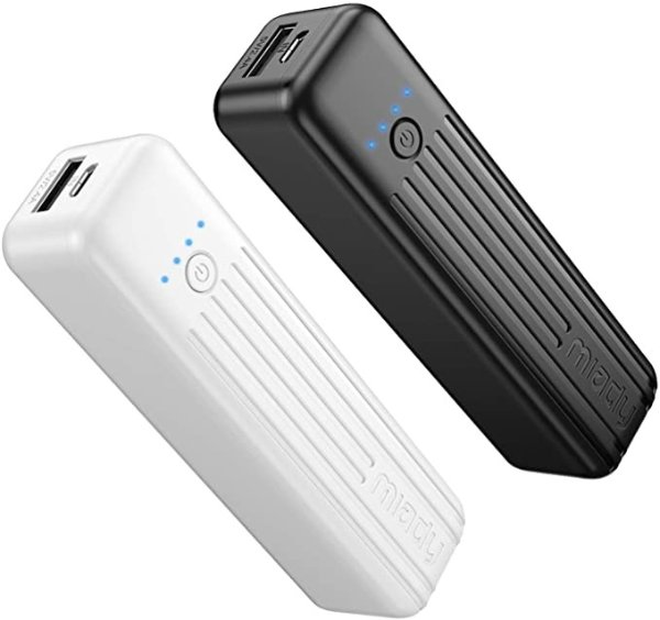 Miady Portable Charger 5000mAh 2 Pack