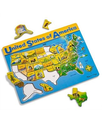 Kids Toy, U.S.A. Map Puzzle