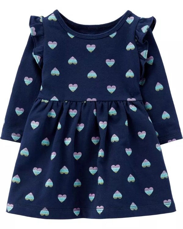 Heart French Terry Dress