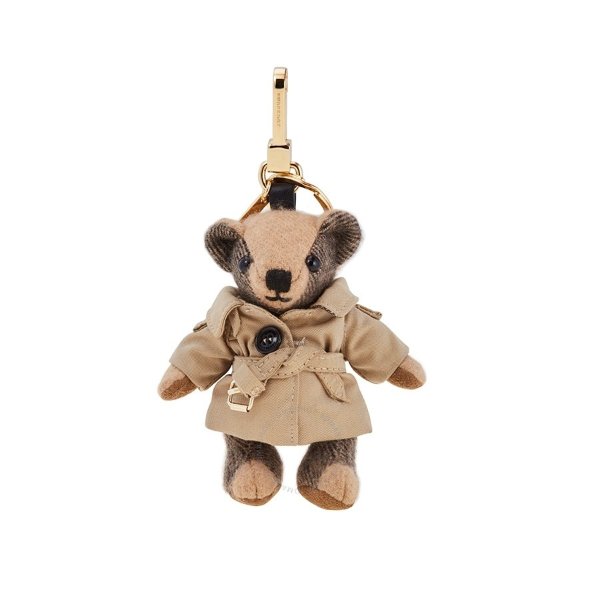 Thomas Bear Check Cashmere Charm with Trench Coat