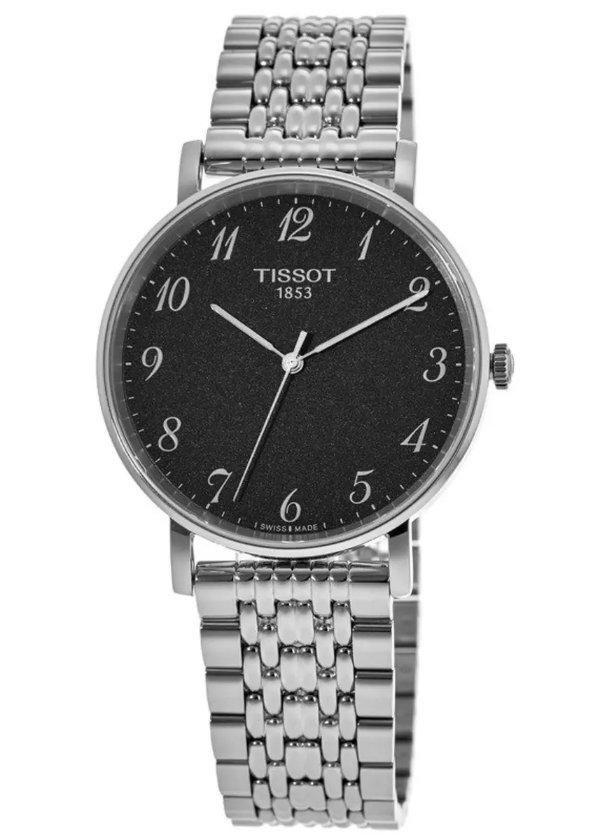 T-Classic Everytime Black Dial Stainless Steel Men's Watch T109.410.11.072.00