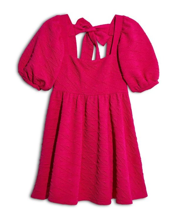 Violet Puff Sleeve Mini Dress