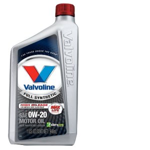 Valvoline 0W-20 Full Synthetic High Mileage Motor Oil 1qt