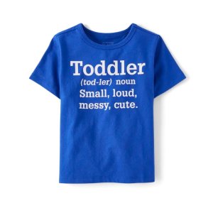 The Children's PlaceBOGO 50% OffBaby And Toddler Boys Toddler Definition Graphic Tee - renew blue