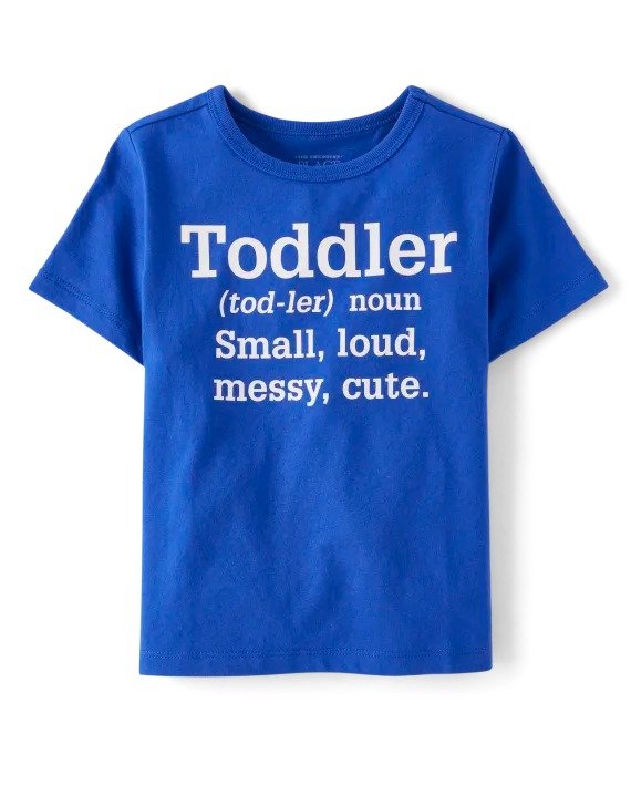 Baby And Toddler Boys Toddler Definition Graphic Tee - renew blue