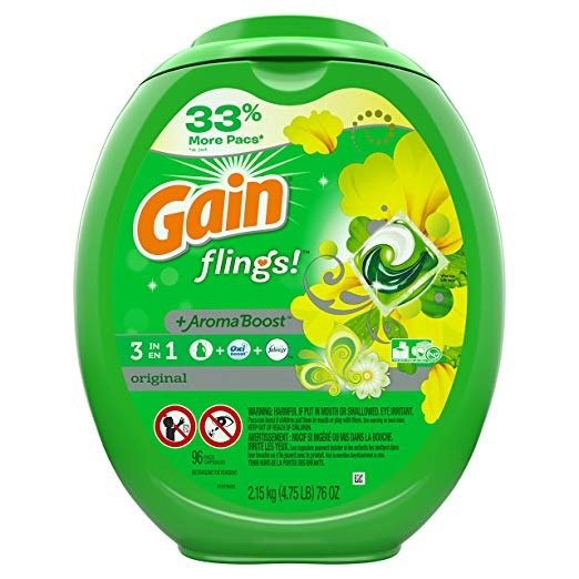 Flings! Laundry Detergent Pacs Original, 81 Count