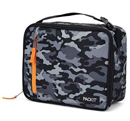 PackIt Freezable Classic Lunch Box, Charcoal Camo
