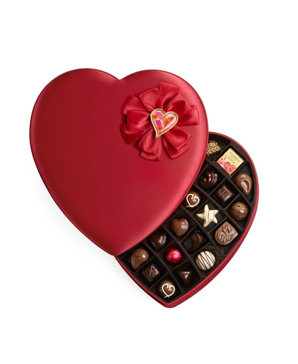 Valentine's Fabric Heart Gift Box, 37-Piece