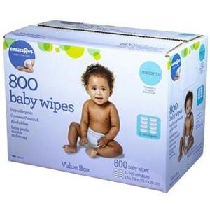 2 x Babies R Us Unscented Value Box of Wipes - 800 Count