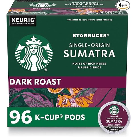 Sumatra Sumatra 深焙K cup咖啡胶囊 96颗